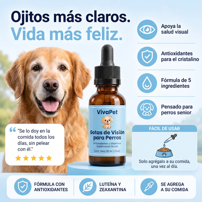 Gotas Orales De Apoyo Visual Para Perros